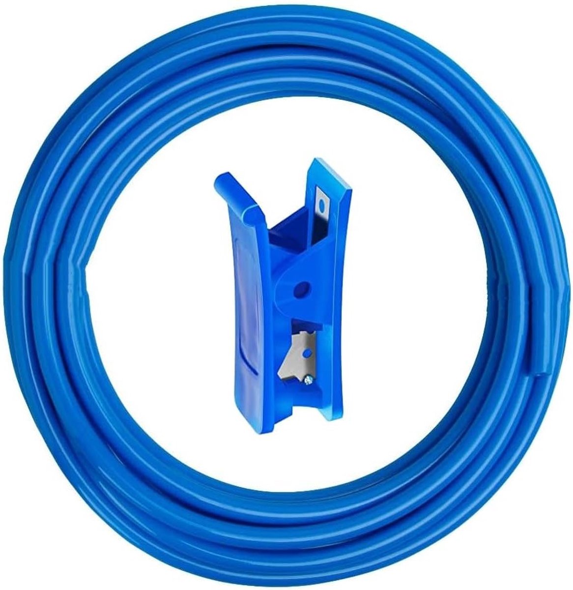 20m PU Lucht slang, Blauw, 6mm OD x 4mm ID, Polyurethaan Lucht slang Set met Slang Snijder voor Efficiënt Gebruik