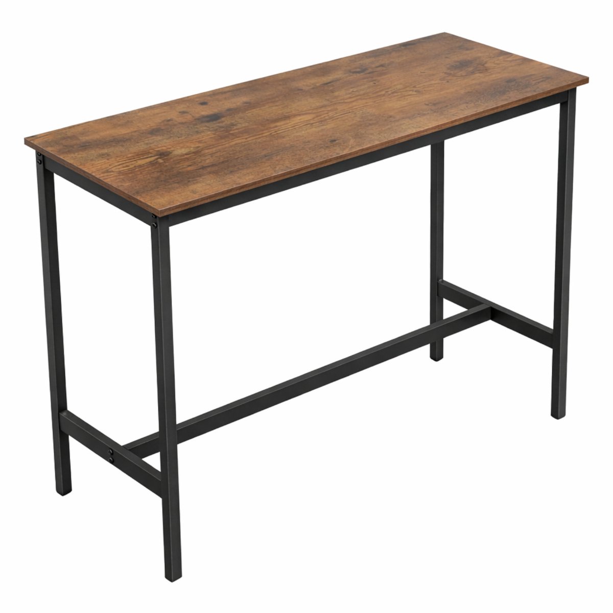 BEGRYF - Bartafel - rustiek bruin - zwart frame - 100x40x90 cm