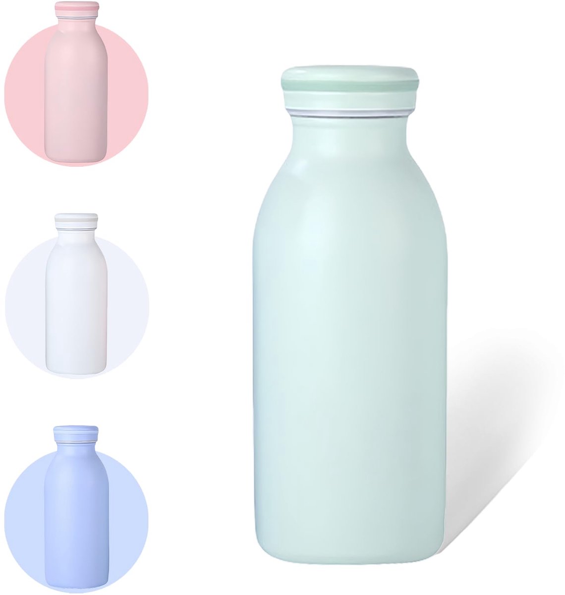 carmdering - Thermosfles - Geïsoleerde Fles - Roestvrijstalen Drinkfles - Lekkagevrij Ontwerp -2 Uur Warm Houden - 304 Roestvrij Staal - BPA-Vrij Materiaal - Ideaal Voor Reizen - Stuk - Groen