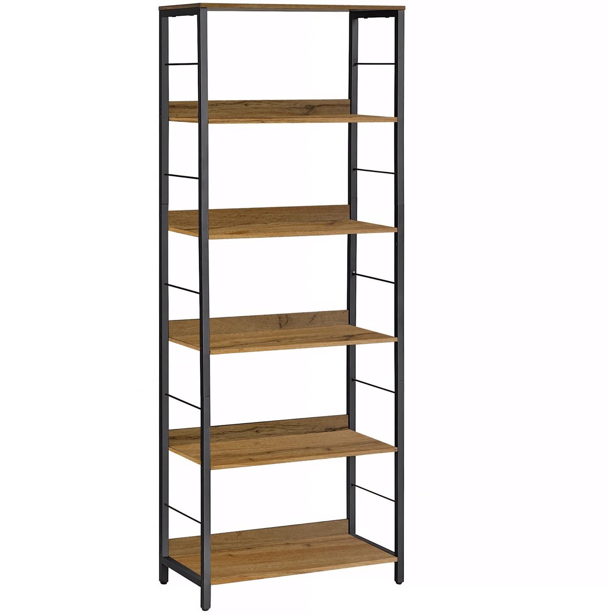 BEGRYF - Boekenkast - elzenkleur - 6 legplanken - 60x30x178 cm