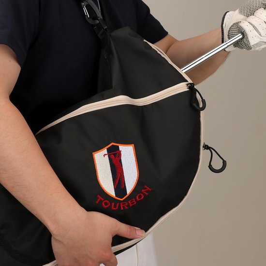 Lichtgewicht Opvouwbare Golftas voor 7-10 Golfclubs - Draagtas voor Training en Reizen - Uniseks Zwart van Merkloos — afbeelding 4