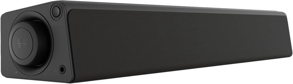 Compacte Soundbar - Onder-monitor Luidspreker - Audio Verbeteren - Draadloze Bluetooth 5.3 - 410 x 82 x 63 mm - Zwart
