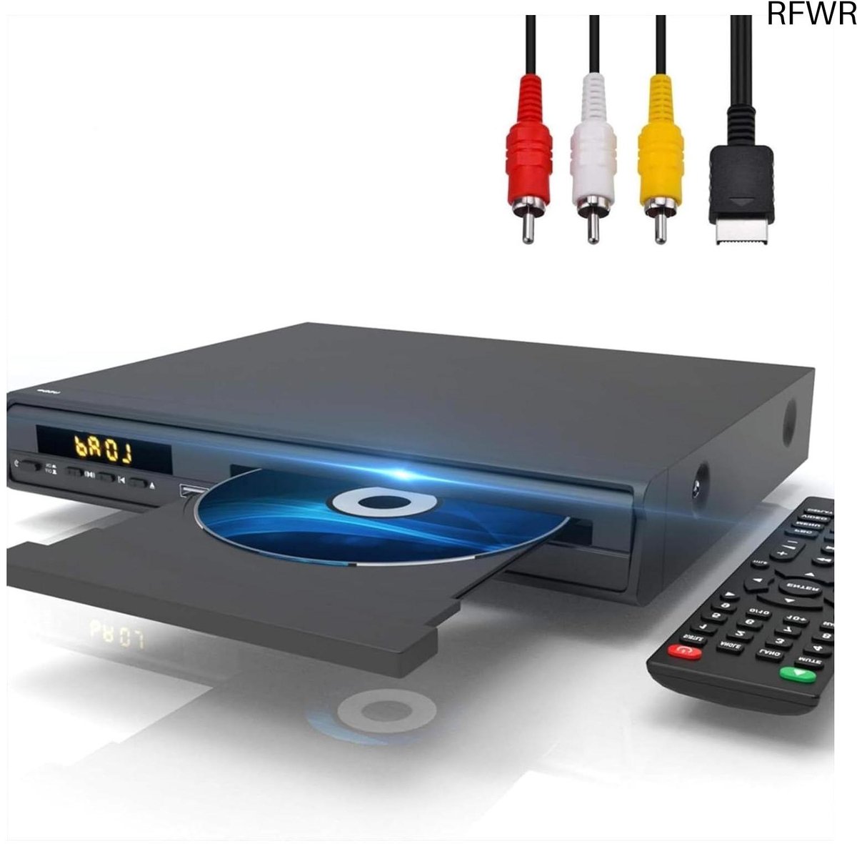 Dvd Speler - Mediabox - Films Kijken - Regiovrij Afspelen - 1080p Resolutie - Zwart