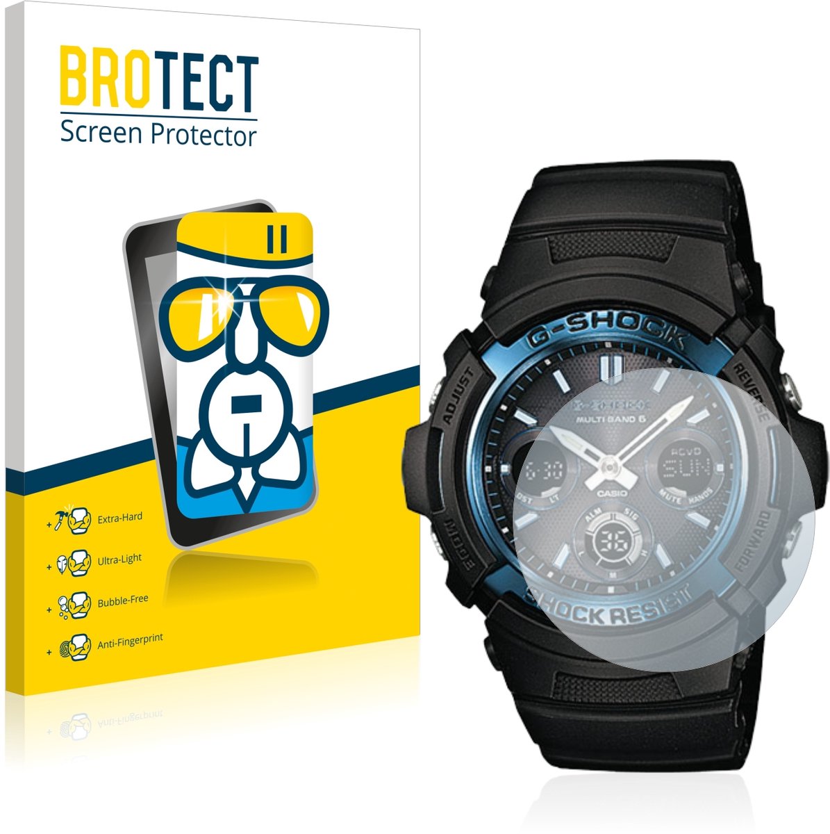 Screenprotector voor Casio AWG M100 Beschermglas transparant