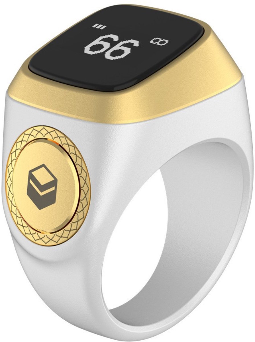 Tasbeeh Teller - Tasbih Smart Ring Tasbeeh digitale teller | Trend ring digitale elektronische teller, oplaadbare slimme ring voor heren, Tasbih Tally Clicker.20mm