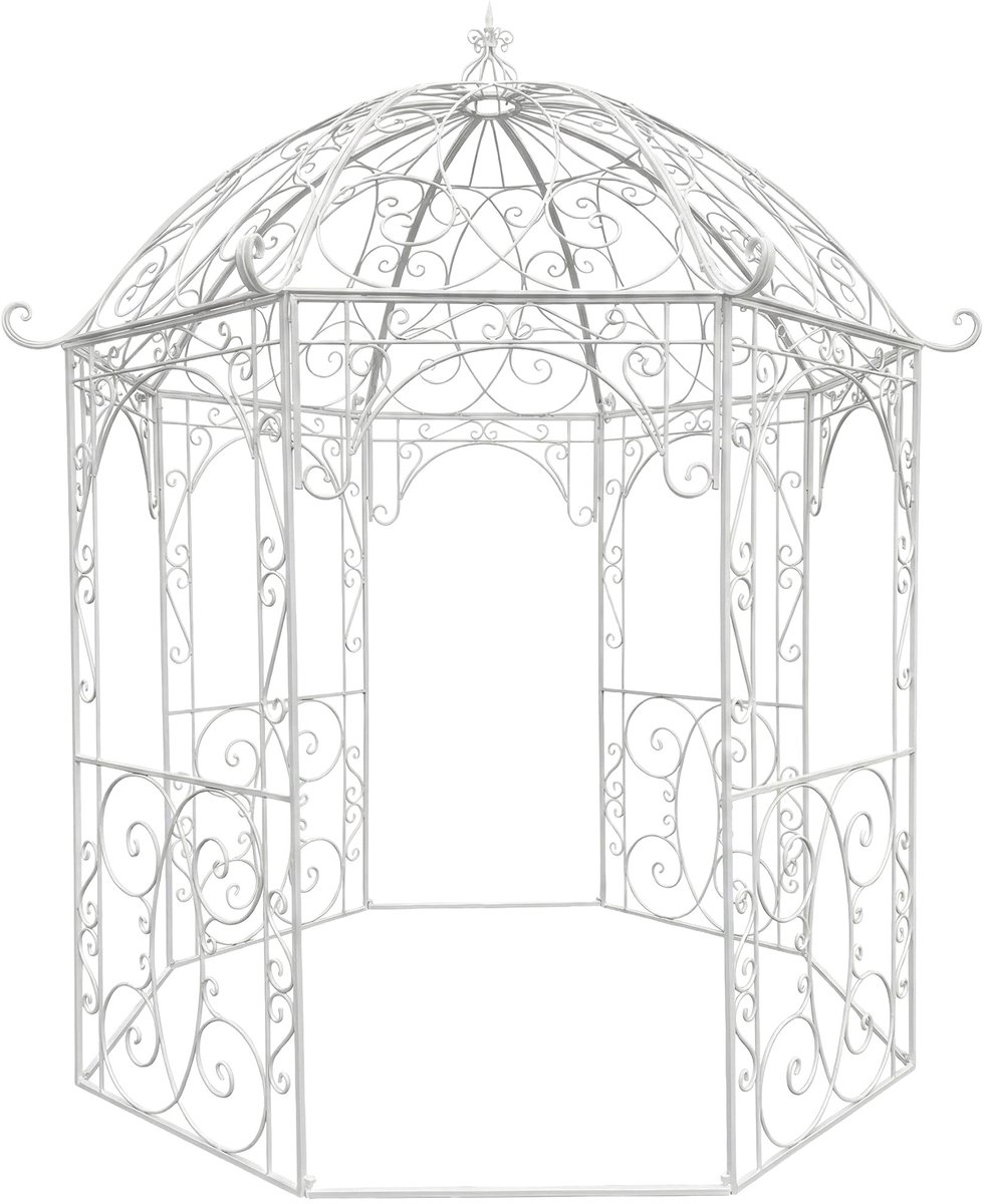 CLP Leila Tuinpaviljoen - Rozenpaviljoen Jugendstil - Klimrek voor Rozen & Planten - wit