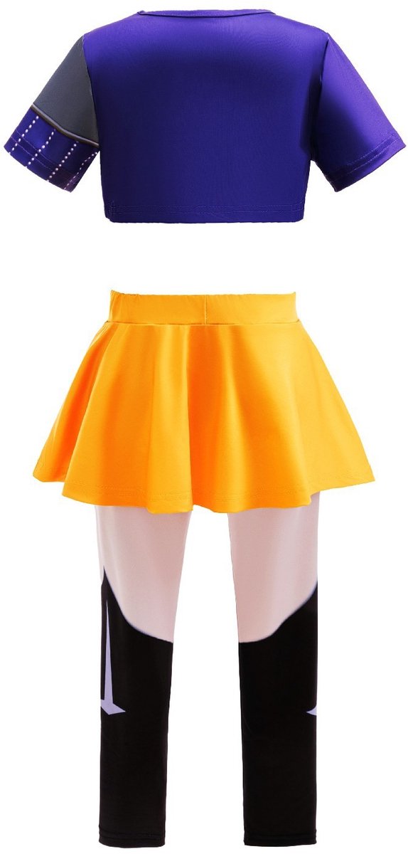 Joya Kids® K-pop Stijl Meisjes Verkleedset | Geïnspireerd op de Demonenjagers Helden | Verkleed Kostuum voor Kinderen | Verkleedkleding voor Carnaval & Halloween | Stoere Outfit Meisje | | | Large — afbeelding 4