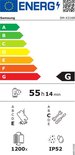 Energie-etiket voor Samsung tablet SM-X216R met klasse G en batterijduur 55u 14min.
