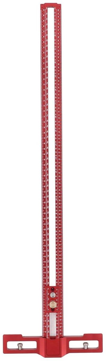 T-vormige Kraspen - Markeerliniaal - Nauwkeurig Markeren - Verstelbare Lengte - 610 mm - Aluminium