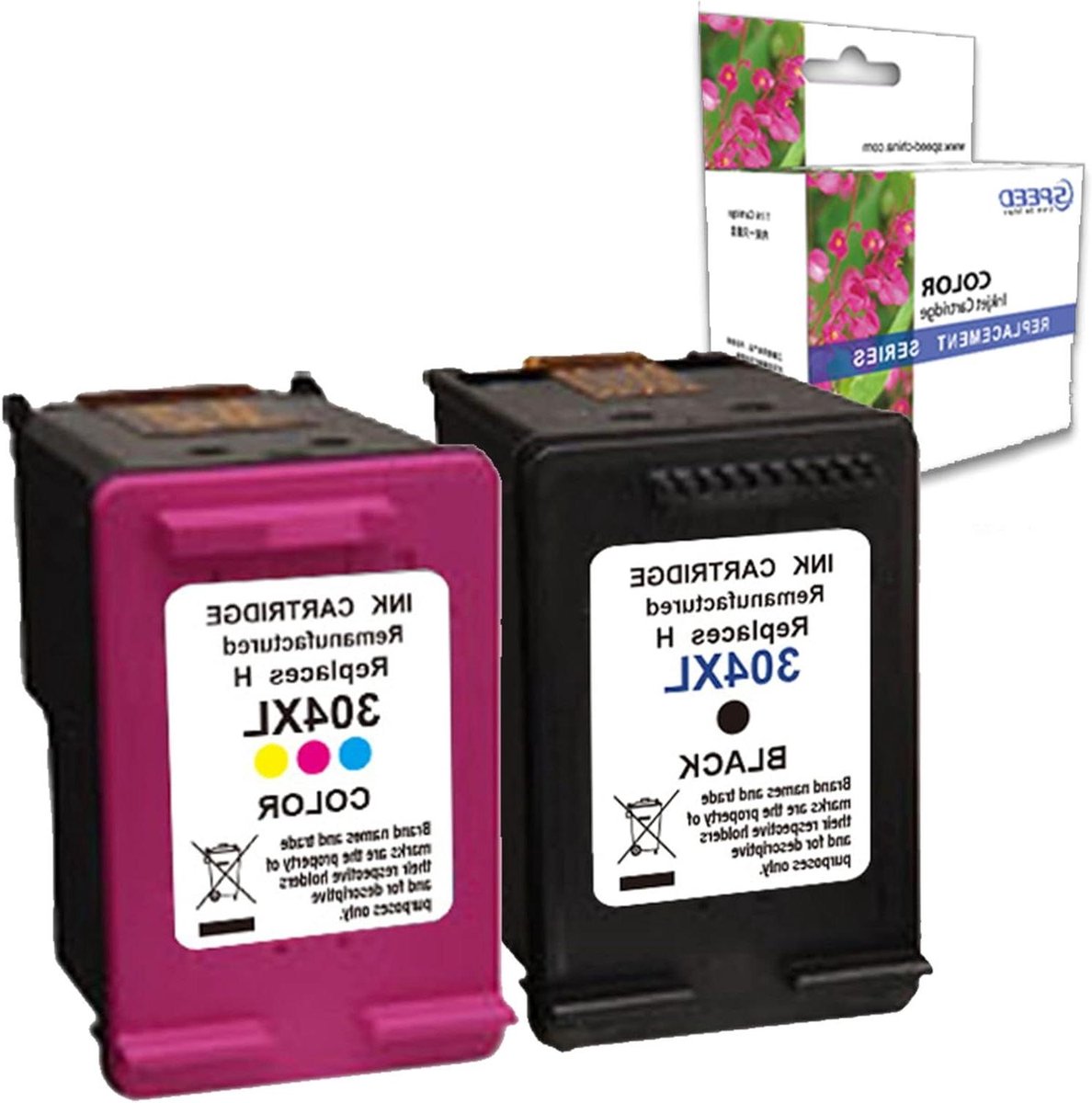 Printer Cartridges Set - Inkt Patronen - Documenten Printen - XL Capaciteit - 2 Stuks - Zwart Kleur