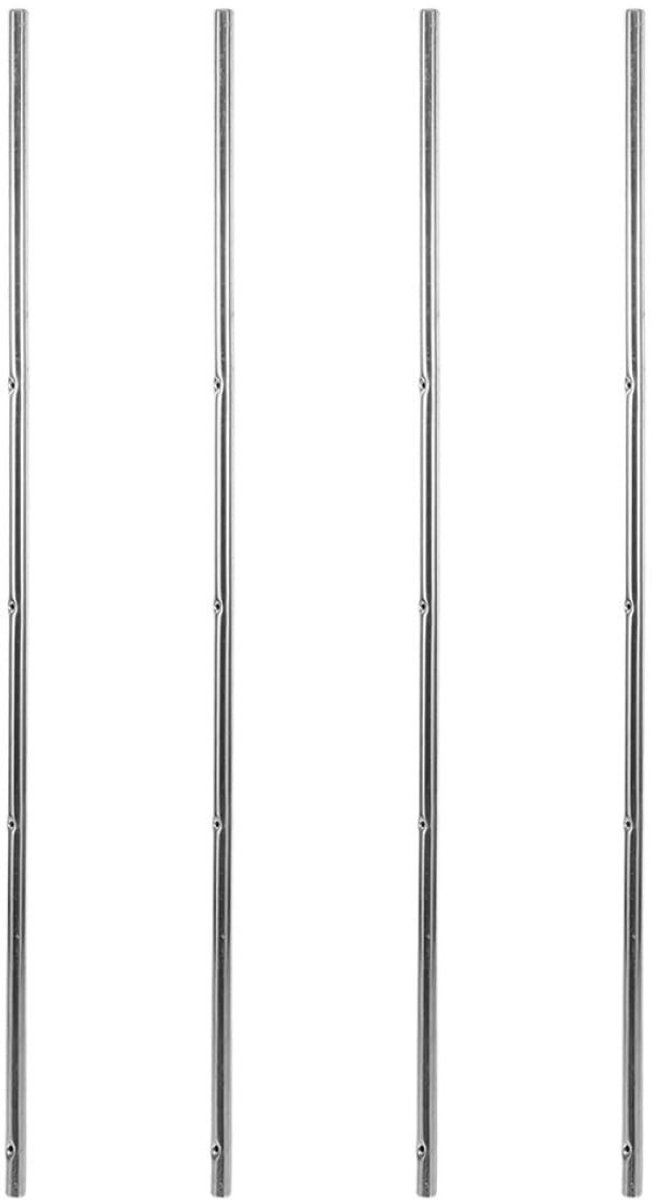 Dailygoods- Tafelvoetbalstangen 4 stuks - 44 cm lang - 8 mm diameter - Robuust ijzer - Geschikt voor voetbaltafelvervanging - Ruimtebesparend ontwerp
