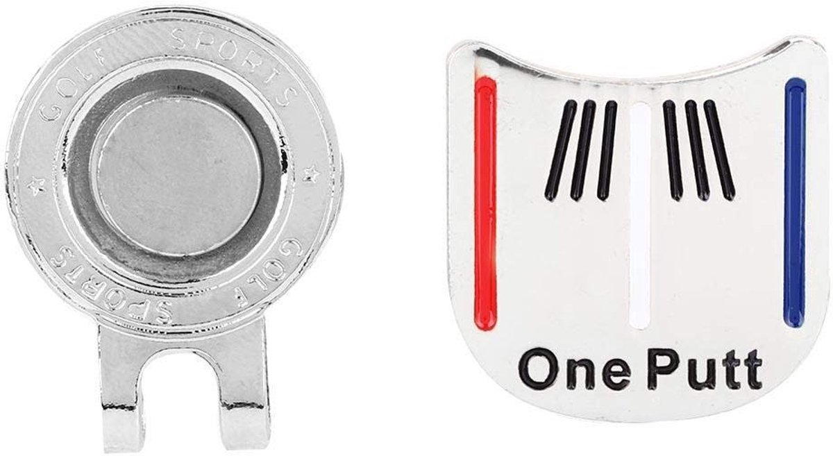 Dailygoods- Ball Marker Hoogwaardige Metaal - Golf Accessoires - Hoed Clip - Duurzaam - Makkelijk in Gebruik - Praktisch voor Golfers - Golfaccessoires