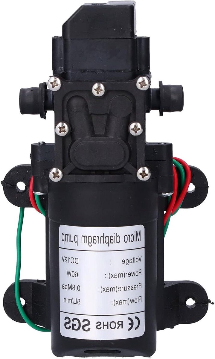 Waterdruk Pomp - Membraanpomp Booster - Tuin Sproeien - Automatische Start Stop - 5L/min - Zwart