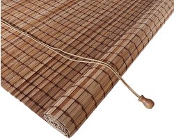Bamboe Jaloezieën - Natuurlijk Gordijn - Privacy Buiten - Handmatig Lift - 50x130cm - Gekoolde