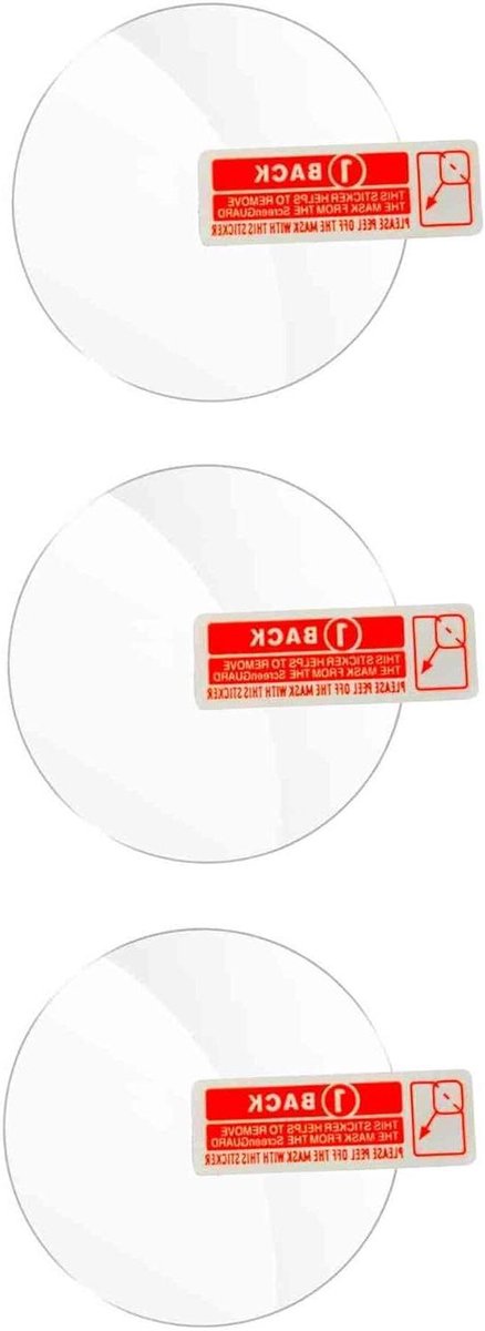 Gehard Glas - Schermbeschermer - Smartwatch Beschermen - 9H Hardheid Flexibel - 3 Stuks - Transparant