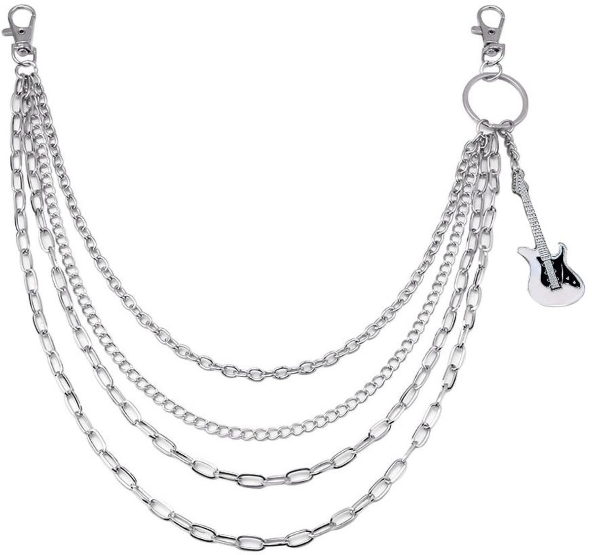 Dailygoods- Broekketting Gelaagd Design - Vintage Accessoire - Unisex Sieraden - Hypoallergeen - Perfect voor Casual/Formele Gelegenheden - Cadeau voor Vriendin/Dochter