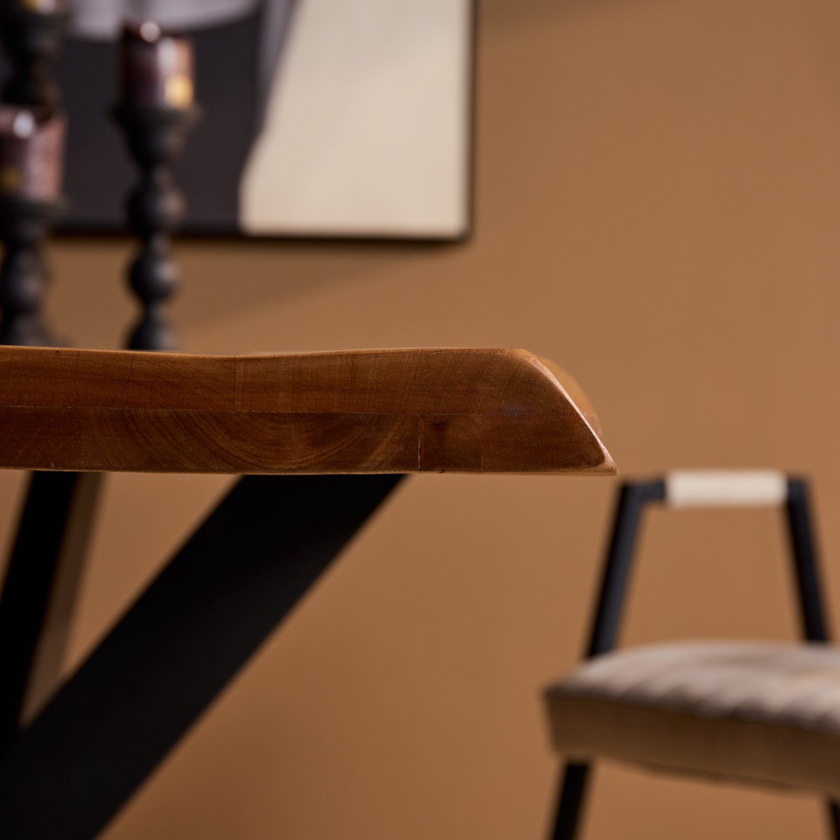 Starfurn Eettafel Boston - Rechthoek Naturel Mangohout - 220x100x76cm