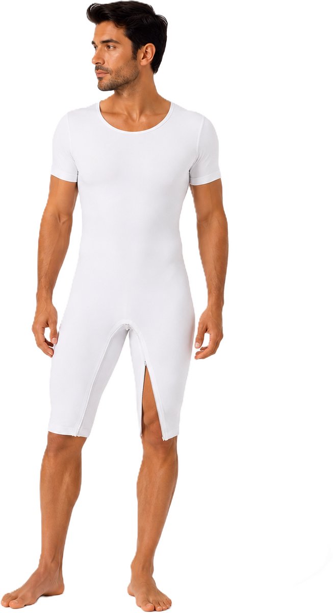 Hansop Body beenrits wit korte mouw S