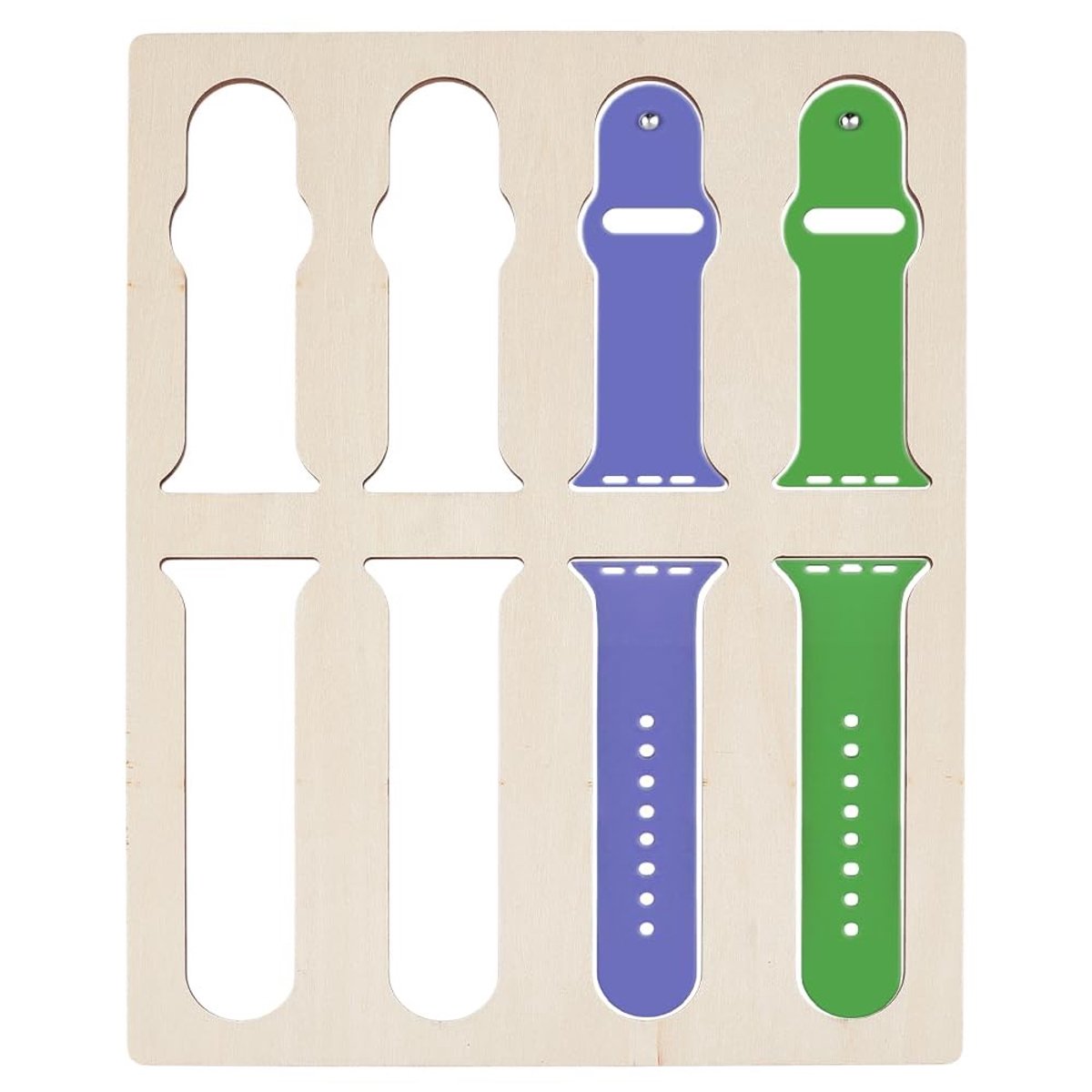 Dailygoods- Horlogeband Sjabloon 4-gaats - Laser Snijbestand - DIY Knutselgeschenken - Geschikt voor Grote Productie - Hoogwaardige Houtmaterialen - Totale Grootte 272 x 200 x 5 mm