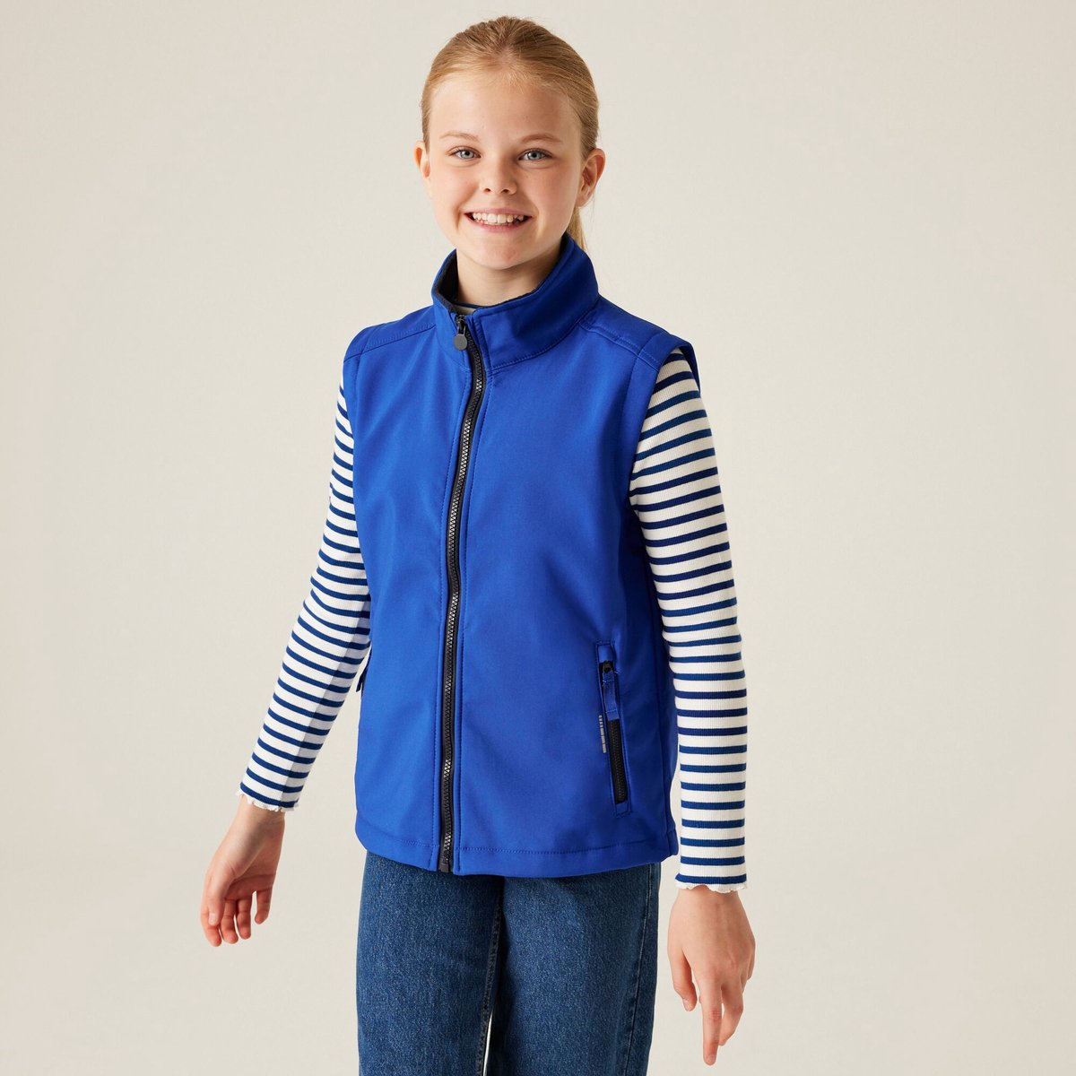 Softshell zonder mouwen kinderjas Regatta Ablaze Blauw