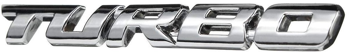 Dailygoods- Auto Sticker Metalen Badge - Achterdeur Sticker - Rood/Zwart - 3D Design - 97 x 10 x 3 mm - Professionele Installatie Aanbevolen - Autobadge