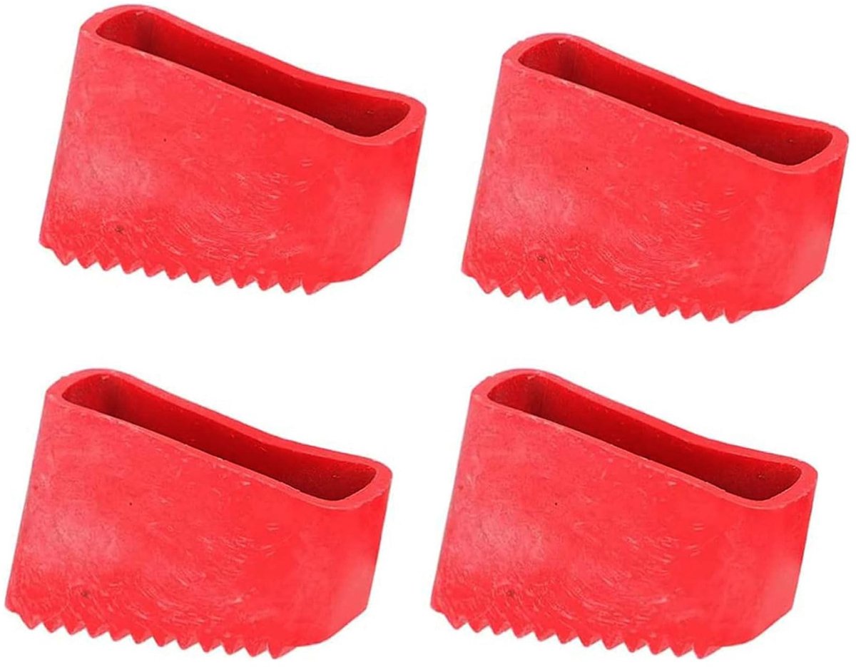 Dailygoods- Laddervoeten 4 stuks - Antislip Rubber - Universele Voetafdekkingen - Duurzaam - Sterke Grip - Veiligheid voor Thuiswerkers - Ladderstoppers