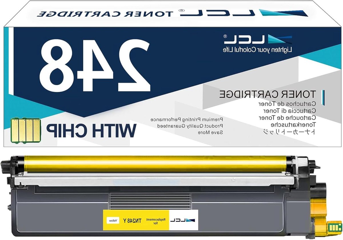 Tonercartridge - Printer toner - Documenten printen - Hoge opbrengst - 1000 pagina's - Geel