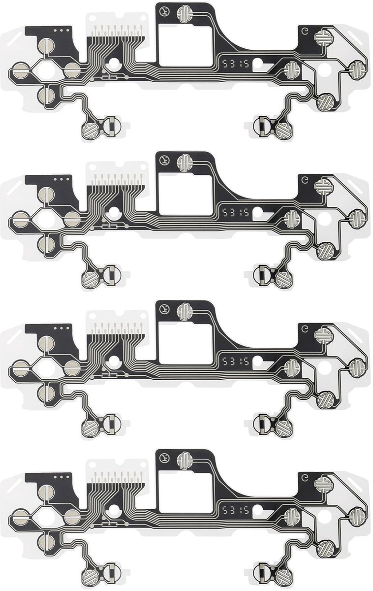 Dailygoods- Geleidende Film Vervanging - Flexibele Controller Membraan - Compatibel met PS5 BDM-030/V3 - Duurzaam FPC-Materiaal - Handvat Reparatie Pads - Lost Kabelproblemen Op