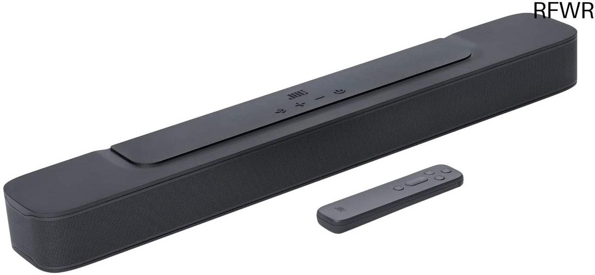 JBL SoundBar 2.0 All In One MK2 in zwart - Televisieluidspreker, Home Entertainment-geluidssysteem, slank en compact ontwerp met JBL Surround Sound