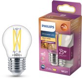 Philips LED Kogellamp Transparant - 25W - E27 - Dimbaar warmwit licht