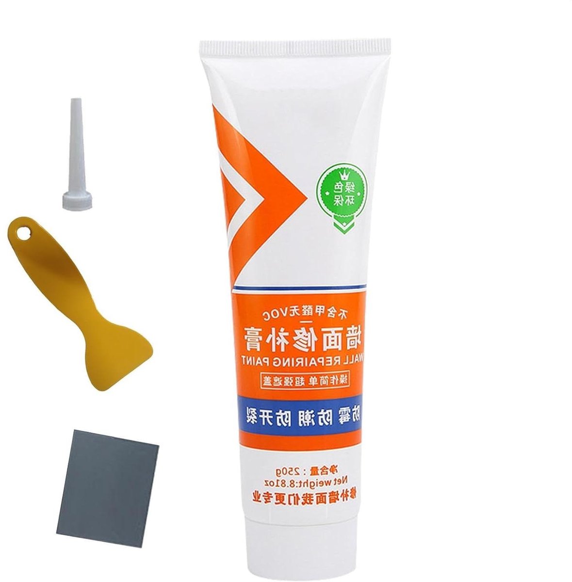 Muurreparatiepasta - Plamuur Kit - Gaten Vullen - Sneldrogend Vochtbestendig - 250g - Wit