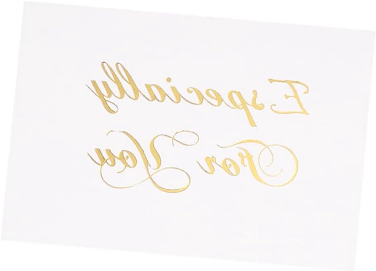 Bedankkaartjes Mini - Gouden Kaartjes - Grote Dagen Vieren - Leeg voor Bericht - 50 Stuks - Diverse Kleuren