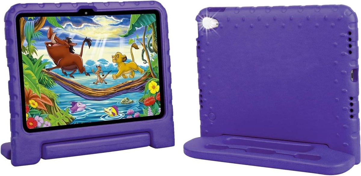 Kinderen iPad Hoes - Tablet Beschermhoes - Veilig Gebruik - Schokabsorberend EVA Schuim - 10.9 Inch - Paars
