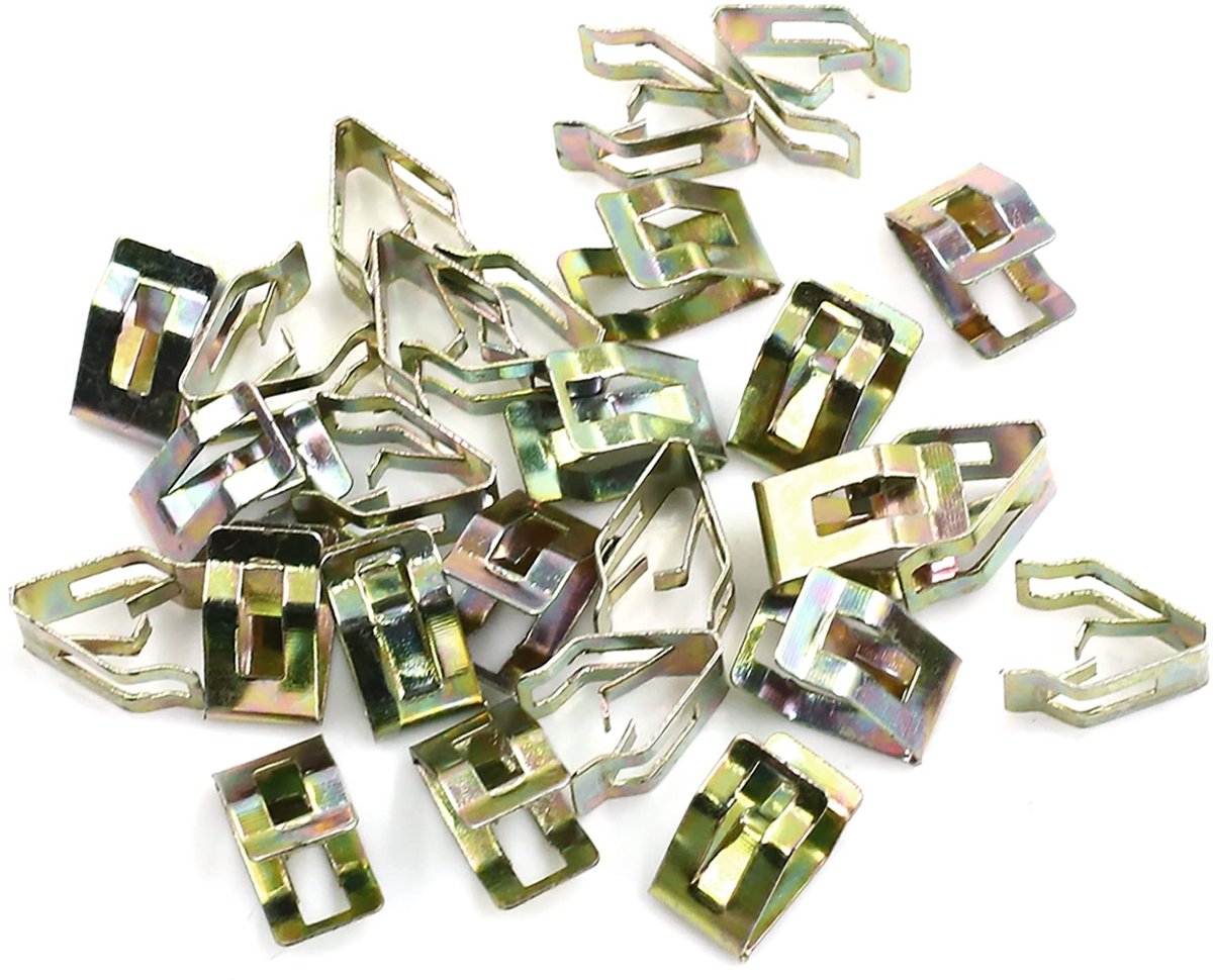 Dailygoods- Metalen Clip Set van 25 Stuks - Duurzaam - Klinknagels voor Leer - Holnieten - Geschikt voor Auto - Eenvoudige Installatie