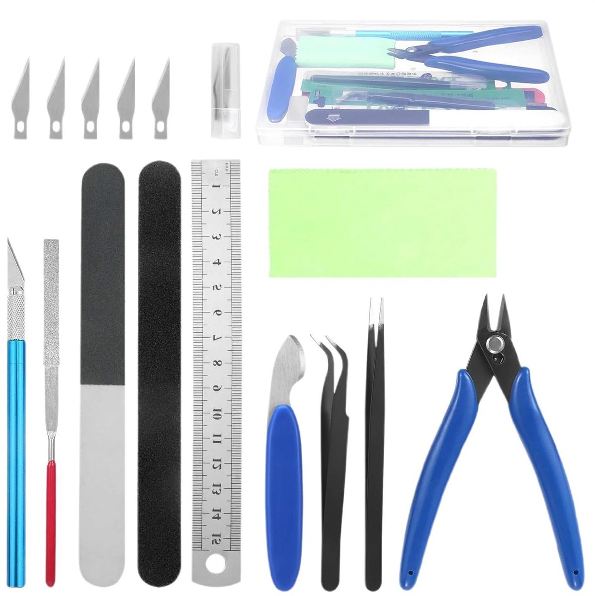 3D Printer Gereedschap - Modelbouw Set - Precisie Onderhoud - Comfort Ontwerp - 11 Delig - Zilver