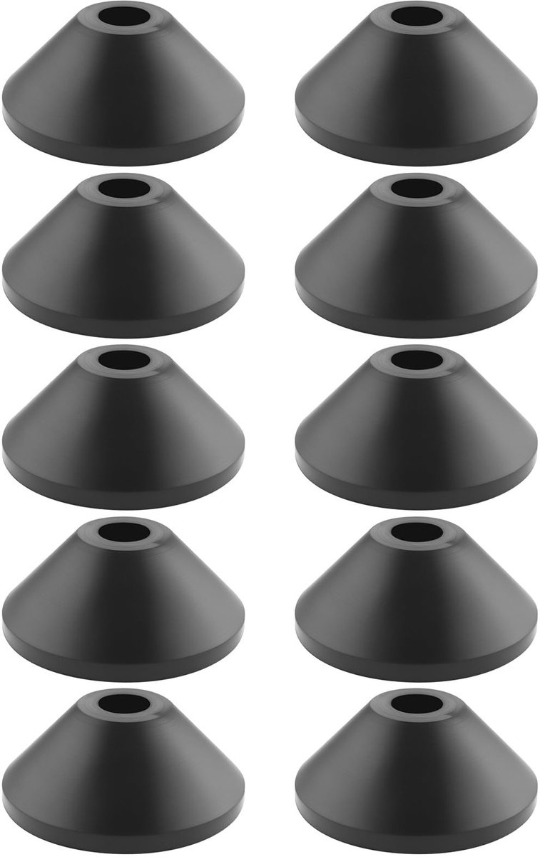 Dailygoods- Toiletbolt 10 Stuks - Afdichtingsringen - Rubber - M6 - Antislip - 25mmx10mmx10mm - Afdichtingsring