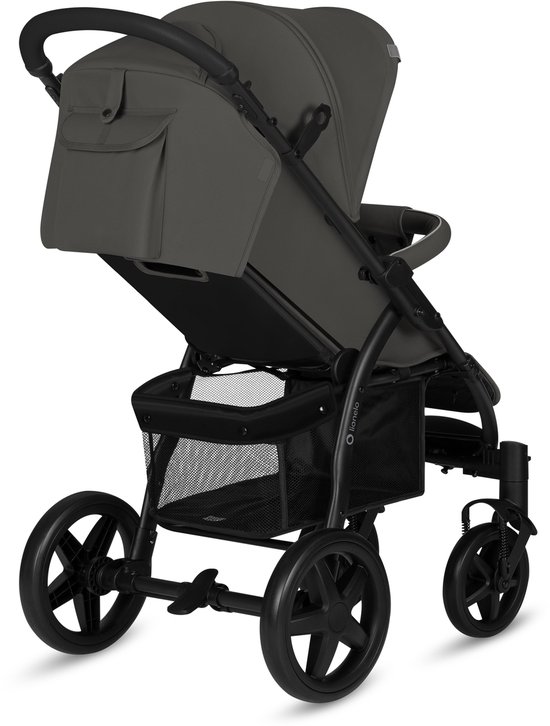 Lionelo Buggy Annet Plus – Lichtgewicht & Inklapbaar – Grote Massieve Wielen met Vering – Inclusief Voetenzak, Klamboe & Bekerhouder – Verstelbare Rugleuning & Voetsteun – Wandelwagen vanaf de geboorte tot 22 kg – Kinderwagen
