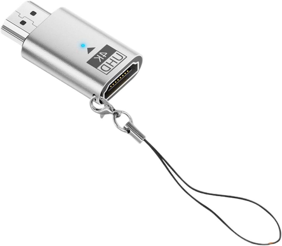 Beeldscherm Dongle Adapter - Multimedia Kabel - Streamen Zonder Vertraging - Plug-and-Play Connectiviteit - 40x23x13 mm - Grijs