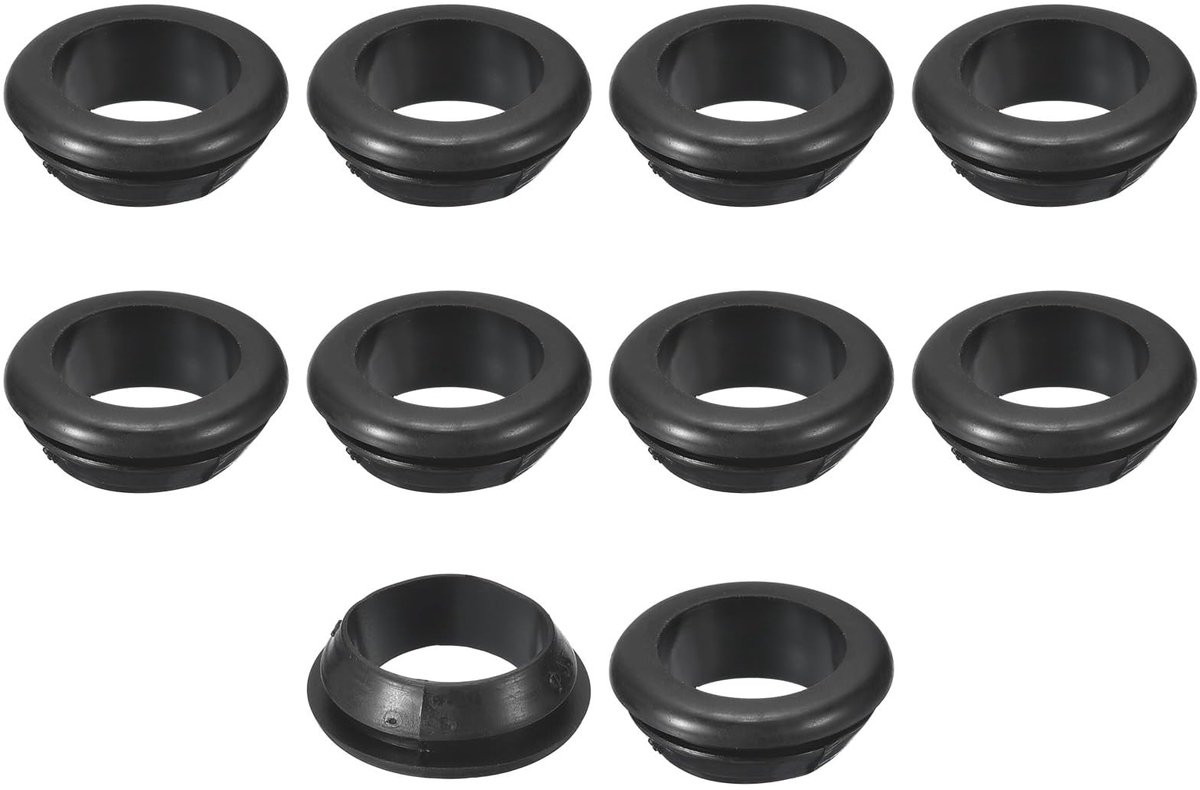 Dailygoods- Doorvoertules 30 Stuks - Dubbelzijdige Holle Gatpluggen - Rubber - Vlamvertragend - Draadbescherming - Flexibel en Duurzaam - Draaddoorvoer