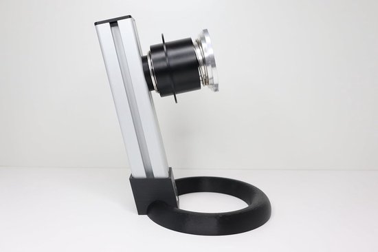 Stuur Display Stand - Stuurhouder Simracing - Stuur Tonen - QR1 Adapter - 35 x 25 x 5 cm - Zwart/Zilver — afbeelding 2