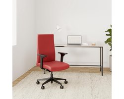 Ergonomische bureaustoel House&Garden – Trendoffice Comfort Pro SK 9248 – met 4D armleuningen – verstelbare rugleuning & lendensteun – 150 kg draagkracht – comfortabele kantoorstoel (Rood) – Novihome