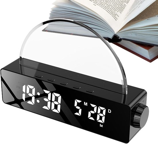 Kinderwekker met Licht - Smart Clock - Zonsopgang Simulatie - Rustgevende Geluiden - N.v.t. - Zwart — afbeelding 5