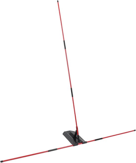 Uitlijnstok Houder - Golf Swing Trainer - Golf Swing Verbeteren - 7 Verstelbare Hoeken - 107 cm Stangen - Zwart Rood — afbeelding 2