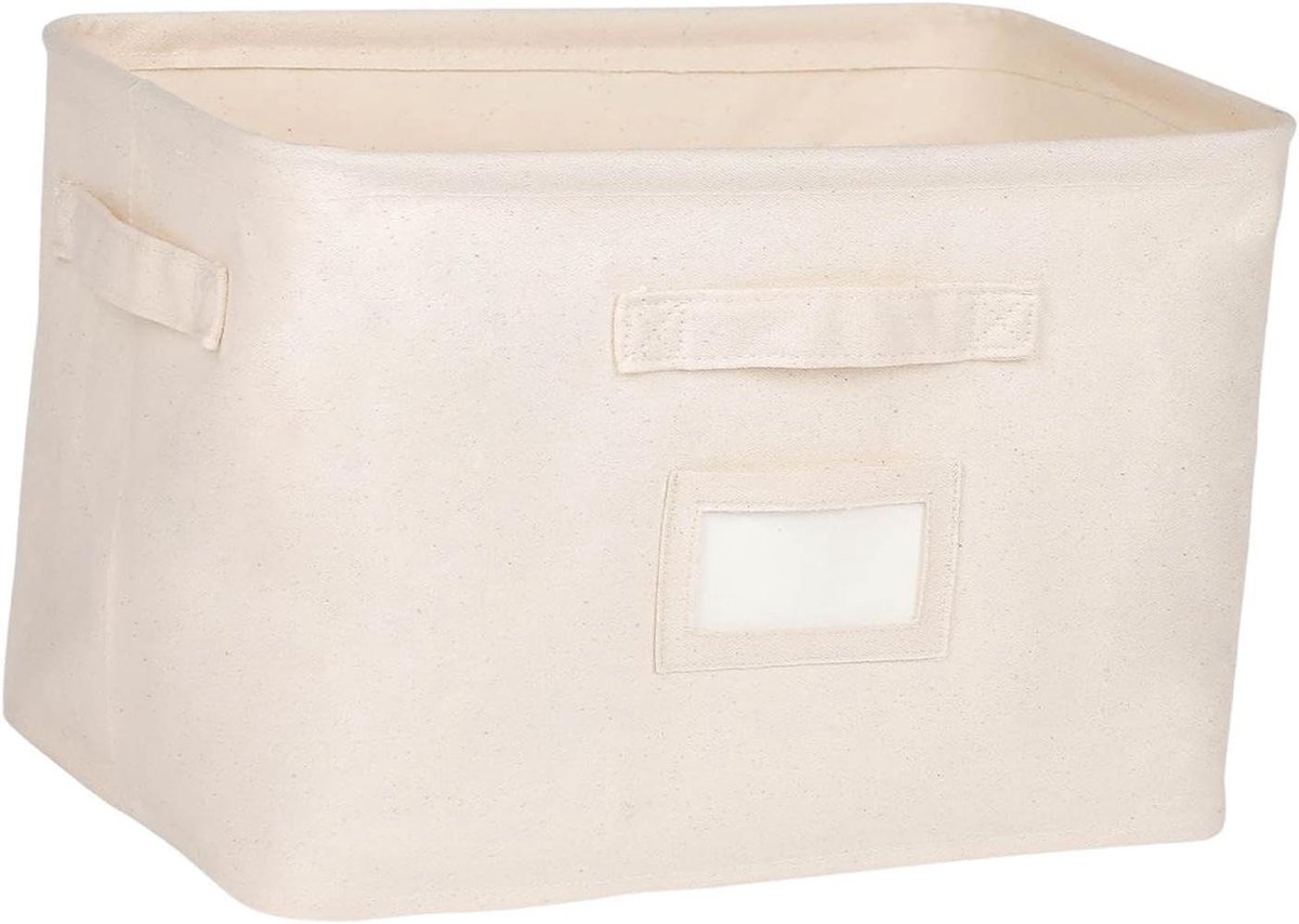 Kledingdoos Opbergbak - Sorteermand Dekentafel - Kleding Opbergen - Opvouwbaar Non-woven Materiaal - 35 x 50 x 40 cm - Grijs