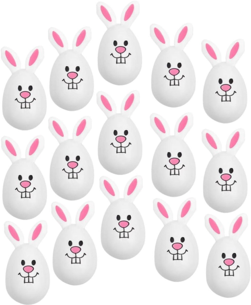 TOYANDONA 24 Pieces Easter Bunny Eggs Gift Boxes Easter Eggs Looking for Party Eggs Easter Eggs Rabbit Shape Plastic Fillable Easter Eggs Plastic Empty Easter Eggs Gacha Candy Box