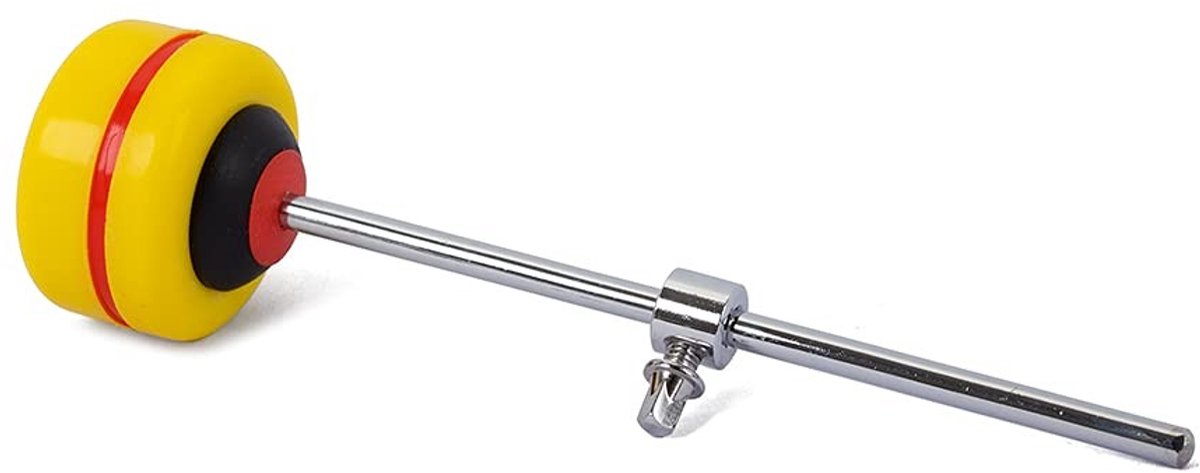 Dailygoods- Slaghamer met siliconen kop - Drumsticks - Drumstick Houder - Roestvrijstalen schacht - 5 cm diameter - Geschikt voor pedaaldoppen
