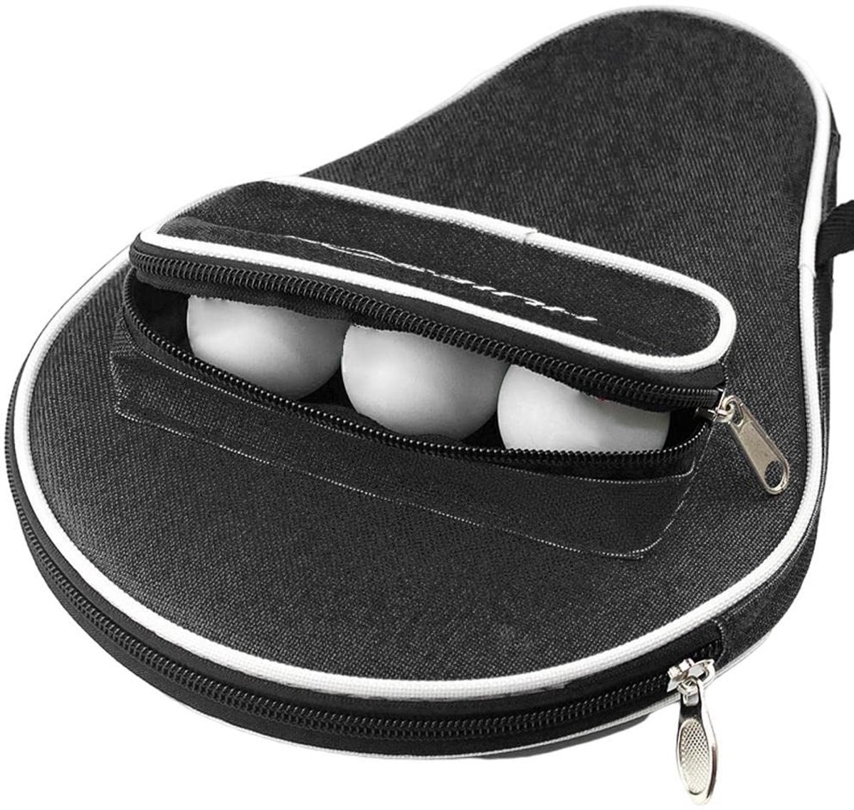 Dailygoods- Vleermuiszak Waterdicht - Tafeltennisracket Hoes - Pingpong Tas - Met Balcompartiment - Oxford Doek - Draagbaar 30x20,5 cm - Rackethoes