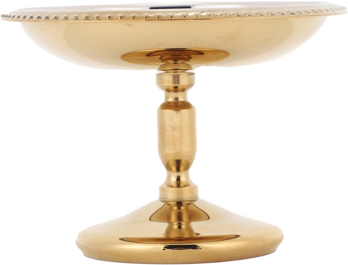 Dailygoods- Dessertkom Goud - Roestvrij Staal - Elegant Ontwerp - 7,5x10x6 cm - Voetontwerp - Luxe Afwerking - Serveerschaal