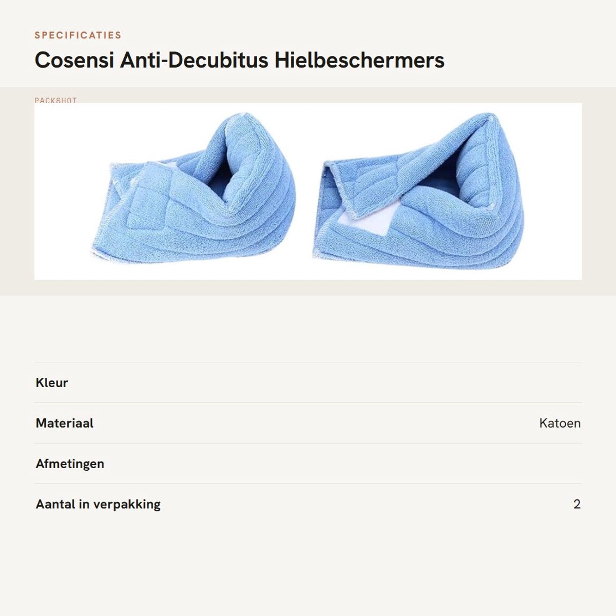 Dailygoods- Hielbeschermers tegen doorligwonden - Anti-decubitus enkelsteun - Hielbescherming - Hielbeschermers voor oudere patiënten - Zacht katoen met badstof - Verstelbare sluitingen voor verschillende voettypes - Voetsteun