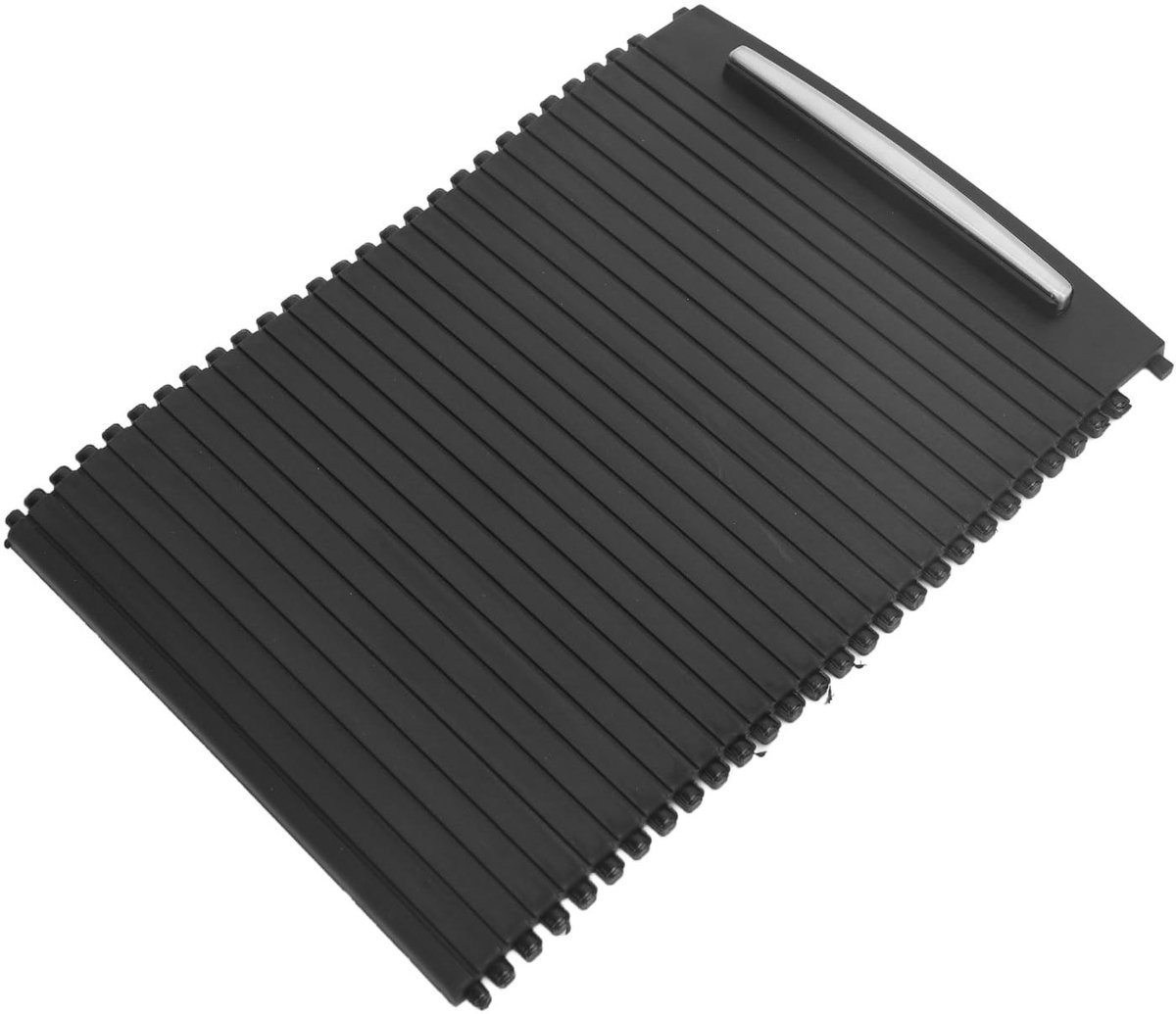Dailygoods- Schuifluik Achterconsole - Rolgordijn Middenconsole Achter - Vervanging voor E92 E 2005-2012 - Duurzaam Rubber - Hoge Kwaliteit - Slijtvast en Elegant